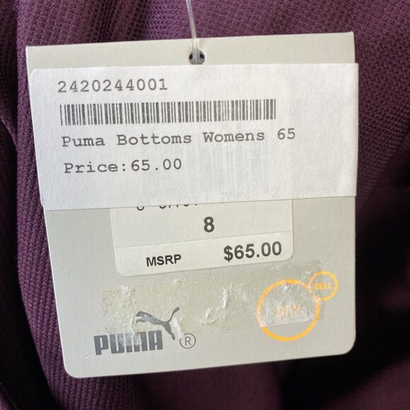 Puma Cell Skort Womens Size 8 Burgundy Red Skirt Golf Stretch UPF 50+ NWT $65‎ - Picture 12 of 15